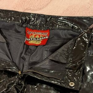 Lip Service Contraband Vintage Black Vinyl Pants 34 x 34